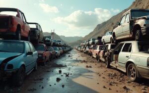 Casse automobile avec véhicules et pièces détachées pour le recyclage en France.